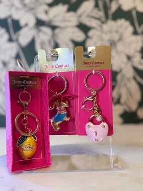 Juicy Couture Bundle of Keychain/Bag Charms